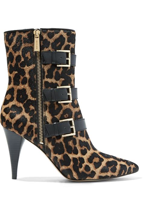 michael kors animal print boots.